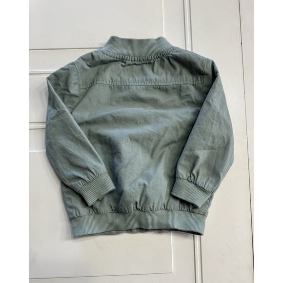 OshKosh B'gosh Lightweight Utility Jacket Olive Army Green Size 12 Months Unisex - Picture 4 of 4